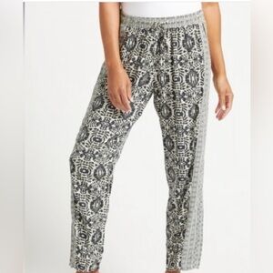Michael Stars of Los Angeles Moroccan Print Drawstring Pants